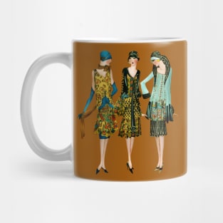 Vintage 1920s Art Nouveau Ladies Mug